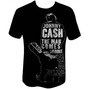 Johnny Cash Man Comes Around Mens Large T-Shirt - Black