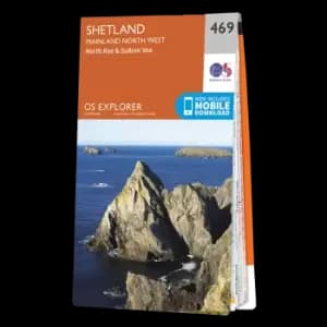 Map of Shetland - Mainland North West