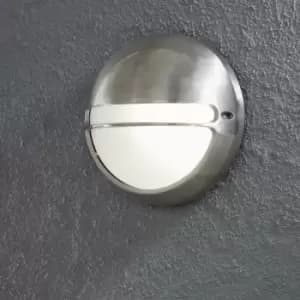 Konstsmide Torino Outdoor Modern Round Flush Light Aluminium, IP44