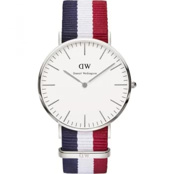 Daniel Wellington White 'Classic 40 Cambridge S White' Watch - DW00100017 - multicoloured