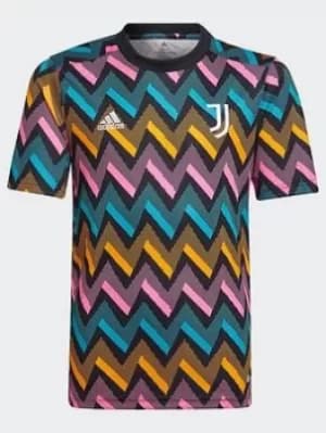 adidas Juventus Pre-match Jersey, Black, Size 11-12 Years