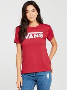 Vans Flying V Tee Red Size L Women