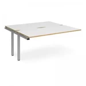 Adapt add on unit single 1600mm x 1600mm - silver frame and white top