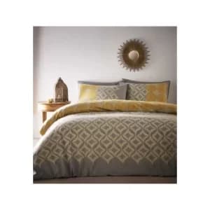 Portfolio Joel Ochre Single Duvet Cover Set Quilt Bedding Bed Set