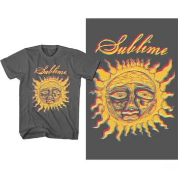 Sublime - Yellow Sun Unisex Large T-Shirt - Grey
