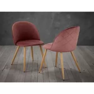 LPD Set Of 2 Venice Dining Chairs Pink