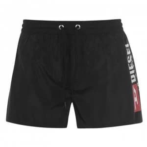Diesel Mens Logo Swim Shorts - Black 900