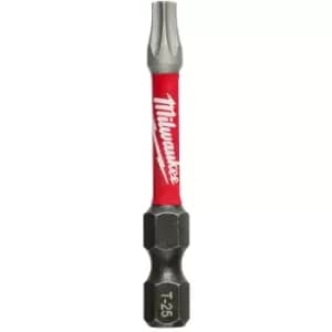 Milwaukee Shockwave Impact Duty Torx Screwdriver Bits TX25 50mm Pack of 1