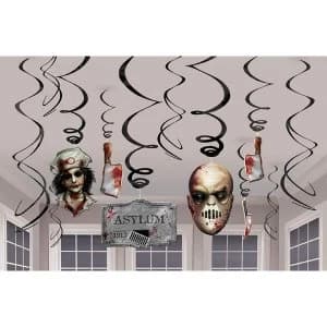 Halloween Sinister Bloody Hanging Swirl Decorations