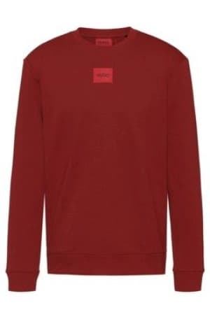 Hugo Boss Varsity Logo Sweatshirt Dark Red Size M Women