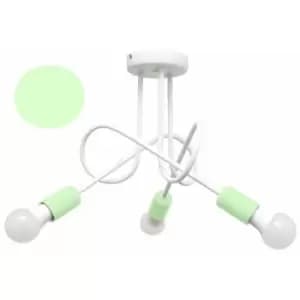 Helam Oxford Multi Arm Semi Flush Ceiling Light White, Minth 50cm