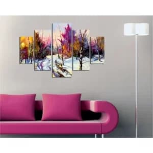 ST247 Multicolor Decorative MDF Painting (5 Pieces)