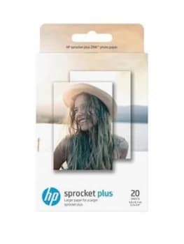 HP Sprocket Plus Photo Paper 20 sticky backed sheets5.8 x 8.7cm 2.3 x 3.4 in