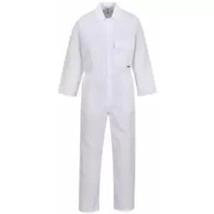 Portwest 2802 - White Standard Coverall boiler suit sz Small Regular
