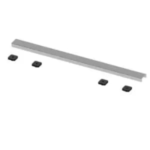 Live Your Colour 600mm Linear Waste Cover Brushed Nickel