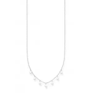 Charming Silver Disc Necklace KE2107-001-21-L45V