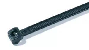HellermannTyton Black Cable Tie Nylon Releasable, 245mm x 4.6 mm