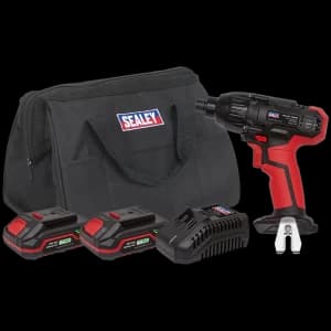 Sealey CP20VID 20v Cordless Impact Driver 2 x 2ah Li-ion Charger Bag