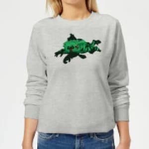 Nintendo Donkey Kong Silhouette Womens Sweatshirt - Grey - L