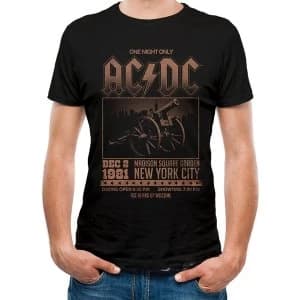 AC/DC - Unisex Madison Square Garden T-Shirt (Black)