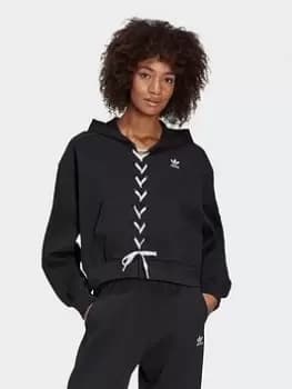 adidas Originals Always Original Laced Hoodie - Black, Size 32, Women