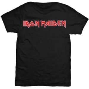 Iron Maiden Logo Mens Black T Shirt: Large