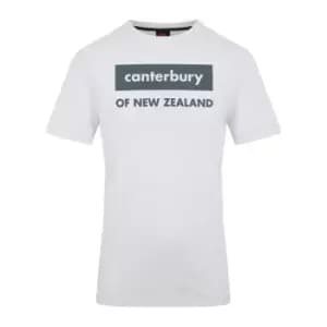 Canterbury Cotton Logo T-Shirt Mens - White