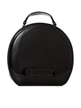Valentino By Mario Valentino Tamburo Patent Circle Bag - Black