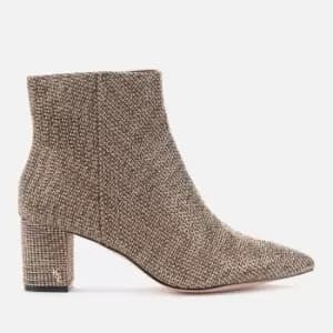 Kurt Geiger London Womens Burlington Studded Heeled Ankle Boots - Beige - UK 5