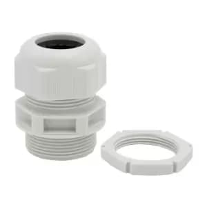 Wiska SPRINT GLP32 Grey Nylon Dome Top Cable Gland With Locknut IP68 32mm - 13mm - 21mm - 99708