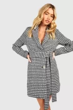Boucle Belted Blazer Dress