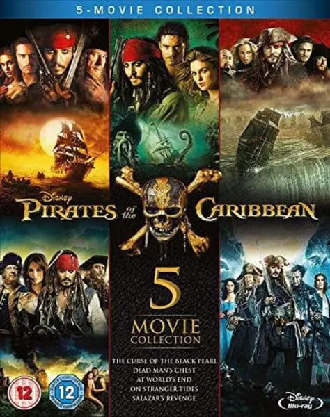Pirates of the Caribbean 1-5 Boxset Bluray