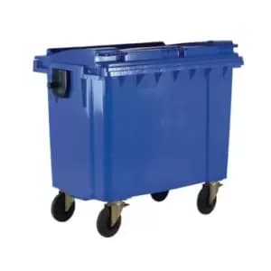 Slingsby 4 Wheelie Bin With Optional Lockable Lid - 770L - Blue