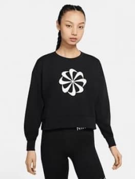 Nike Icon Clash Sweatshirt - Black Size M Women