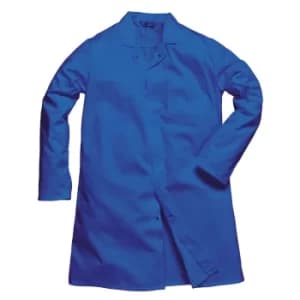 Portwest Mens Single Pocket Food Coat Royal Blue 3XL