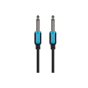 ProSound 0.25" Mono 2 Pole Jack to 0.25" Mono 2 Pole Jack Cable 3m Black