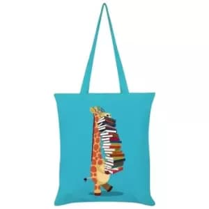 Grindstore The Happy Librarian Tote Bag (One Size) (Azure Blue) - Azure Blue