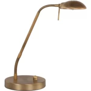 Sienna Biron Desk Task Lamp Bronze Brushed, Glass Matt