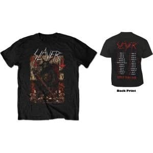 Slayer - Hellthrone European Tour 2018 Mens Large T-Shirt - Black