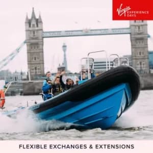 Thames Jet Boat Rush and Three Course Meal for Two at Marco Pierre White's London Steakhouse Co