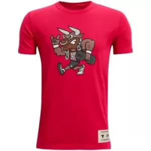 Under Armour Project Rock Show Me Sweat T Shirt Junior - Red