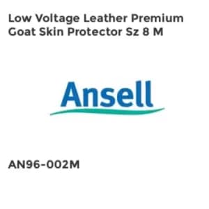 Ansell LOW VOLTAGE LEATHER PREMIUM GOAT SKIN PROTECTOR SZ 8 M