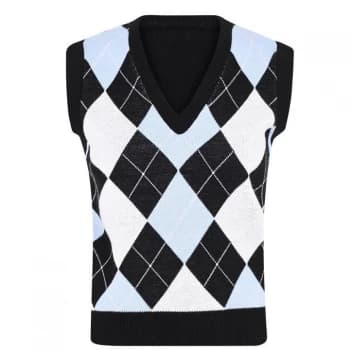 Slazenger Argyle Sleeveless Jumper Ladies - Multi