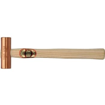24-5702 25MM Solid Copper Mallet with Wood Handle - Thor