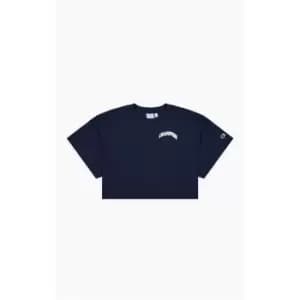 Champion Crop Collegiate T Shirt - Blue