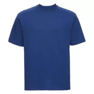 Russell Europe Mens Workwear Short Sleeve Cotton T-Shirt (2XL) (Bright Royal)