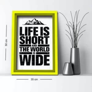 3550AHS-052 Multicolor Decorative Framed MDF Painting