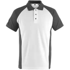 Mascot - unique Poloshirt White - Medium - White/Black