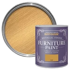 Rust-Oleum Gold Metallic Finish Furniture Paint 12 5ml