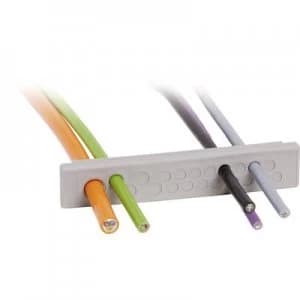 Icotek KEL DP E 11216 Cable grommet Terminal max. 12.1mm Elastomer Grey